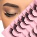 False Eye Lashes 7 Pairs Natural Wispy 3D Effect Lashes Fluffy Cat Eye Lashes Wispy Fake Eyelashes for Parties Reusable Type 13 - Buy Online on SooperMarket.com