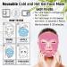 Ice Face Roller Cooling Mask for Dark Circles & Puffiness Relief - Gel Cold Eye Mask for Skin Care & Headache Relief - Reusable Bead Compress Pack - Gifts for Mom - Pink - Buy Online on SooperMarket.com