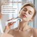 3D Metal Face Roller & Gua Sha - Anti-Aging Face Massager for Puffiness Relief | V-Shaped Skin Care Tool in Silver - Buy Online on SooperMarket.com