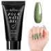 Aokitec 60ml nail extension gel UV nail polish extension nail extension gel nail nail extension acrylic false nail assembly gel nail design gel nails for salon home diy (diamond green)