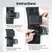 Telesin Upgrade Backpack Holder for GoPro Hero 11/10/9/8/7/6/5/4 & Insta360 X3/One X2 DJI Osmo Action 2 - Fast Clip 360 Compatibility - Buy Online on SooperMarket.com