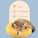 Fluffy Cat Pillow - Ultra Soft Half Donut Cuddler for Joint Relief and Calming Sleep in Haze Blue - Machine Washable - Buy Online on SooperMarket.com