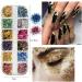 Kalolary Nail Art Kit with Butterfly Sequins, Dried Flowers, Foil, Shavings, Rhinestones, Tweezers, and Picker Pencil - DIY Female Nail Decoration - Buy Online on SooperMarket.com