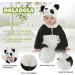 Doladola Baby Panda Hooded Romper | Toddler's Animal Onesie Jumpsuit 18-24 Months - Buy Online on SooperMarket.com