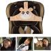 Baby Carseat Head Support Safe Carseat Headrest Band Head Strap for Car Seat Sleep Positioner Fixed Belt Car Seat Neck Protection Belt for Toddler Child Children Kids Infant(BrownBrown)