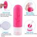 Vexillic 16-Piece Silicone Travel Bottles Set - 90ml BPA-Free Bottles for Shampoo Cream & Shower Gel - Perfect for International Travel - Buy Online on SooperMarket.com
