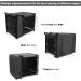 Durable Double Door Dog Crate Cover for Large Pets | Universal Fit for 24-48 inch Wire Crate | Black | 48L x 30W x 33H - Buy Online on SooperMarket.com