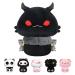 Mewaii 14'' Soft Mothman Mushroom Stuffed Animal Plush Pillow Squishy Toy - Black Black Moth 14 Inch