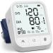 AOJOO Blood Pressure Monitor - Automatic Upper Arm Blood Pressure Machine - Adjustable Digital BP Cuff Kit with Large LCD Backlit Display, 198 Sets Memory - Storage Bag White