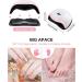 Neflsi 168W Nail Dryer Lamp | 36 UV LED Professional Nail Lamp with Smart Sensor & Timer for Gel Nails | Perfect for Fingernails & Toenails - Buy Online on SooperMarket.com