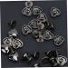 Operitacx 60 Pcs Shoe Bag Ornament Heart Shape Handbag Screw Button Studs Fasteners Belt Button Nails Wallet - Buy Online on SooperMarket.com