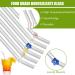 Reusable Glass Straw Clear Glass Straws with Flowers Reusable Straws for Smoothies and Normal Liquid Drinks 6 Bent Straw with 2 Cleaner Brush Flowers Straws - Buy Online on SooperMarket.com