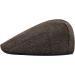 STARANCE Men's Wool Blend Newsboy Ivy Hat Tweed Flat Cap Herringbone Coffee 7 1/4 - Buy Online on SooperMarket.com