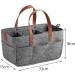 Harilla Baby Wrap Bag Stylish & Spacious Felt Organizer for Baby Products | Reusable Dark Gray Handbag & Weekend Bag - Buy Online on SooperMarket.com