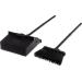 Duo-Pan Plastic Lobby Pan and Duo-Sweep Broom Combo | 36 Overall Length x 11-51/64 Width | Black - Buy Online on SooperMarket.com