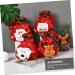 Anneome Pouch 3pcs Christmas Bag Candy Bags Christmas Tree Hanging Ornament Doll Wrapping Bags Drawstring Bag - Buy Online on SooperMarket.com