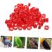 Happyyami 300 Pcs Pigeon Anklet Chicken Stuff Tag Baby Chick Pigeon Identification Ring Travel Bag Multicolor 1.3X1.3CMx3pcs Redx3pcs - Buy Online on SooperMarket.com
