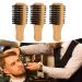 3-Part Wood Beard Brush | Double-Sided Soft & Hard Bristles for Grooming & Styling - Essential for Home & Salon - Buy Online on SooperMarket.com