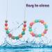 2 Pack Baby Teething Necklace Set for Mom and Toddler - Sensory Chew Necklaces for Anxiety Relief and Teething - Nursing Bracelet Included - Buy Online on SooperMarket.com
