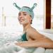 WLLHYF Spa Headband Face Wash Wristband Set Makeup Head Band Snail Coral Fleece Hair Band Skincare Hairband Elastic Creative Cartoon Head Wraps Cute Hair Accessories for Women Girls (Green) - Buy Online on SooperMarket.com