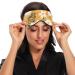 Haskirky Light Blocking Eye Mask | Breathable & Adjustable for Men and Women | Ideal for Travel, Yoga, Meditation, Office, Deep Sleep | White Flower Print - Buy Online on SooperMarket.com