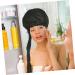 CANIGHT 2pcs Dry Hair Cap Steamer Caps Thermal Hair Caps Durable Hats Conditioning Cap Cappy Hat Black 190t - Buy Online on SooperMarket.com