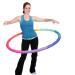 Sports Hoop Weighted Hula Hoop, ACU Hoop 4M - 4 lb Medium, Weight Loss Fitness Workout with ridges. (Rainbow Colors)