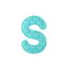 Lilliputiens 86728 fabric letters S