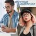 Buy CN92 Classic Nerd Glasses - Vintage Round Keyhole Panto Glasses with Clear Lens in Matte Black - 40s & 50s Style | International Shipping Available - Buy Online on SooperMarket.com