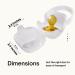 Purifyou PurePouch BPA-Free Pacifier & Nipple Shield Cases - Set of 3 | Clear Case for Diaper Bag & Stroller | Travel Pacifier Box | Keeps Binkies Clean & Accessible | 3 Count - Buy Online on SooperMarket.com