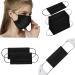 100PCS Black Disposable Face Masks with 3 Layer Protection and Adjustable Ear Loops - Buy Online on SooperMarket.com
