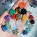 FURREN 15 Piece Quartz Clear Quartz Eye Heart Set Palm Thumb Gemstones 0.8 Inch - Buy Online on SooperMarket.com