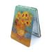 Aeisage Square Compact Mirror Rectangular Purse Mirror Small Cosmetic Mirror for Purses Handheld Mirror Van Gogh Sunflowers Gifts, Diameter 2.75''x0.4'' Thickness