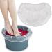Noverlife 100PCS Disposable Pedicure Spa Liners Clear Plastic Single Use Foot Spa Liners Disposable Foot Tub Liner One-off Foot Bath Basin Bags for Foot Pedicure Spa Beauty Salon Hotel Home Use