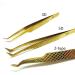 Premium Diamond Tip Precision Tweezers for Eyelash Extensions & 5D Volume Technique - International Shipping - Buy Online on SooperMarket.com