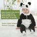 Doladola Baby Panda Hooded Romper | Toddler's Animal Onesie Jumpsuit 18-24 Months - Buy Online on SooperMarket.com
