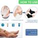2 Pairs Moisturizing Gel Heel Socks Soft Ventilate Gel Heel Socks Open Toe Socks for Dry Hard Cracked Skin Moisturizing Day Night Care Skin (Black and Pink) 2p Black_pink - Buy Online on SooperMarket.com