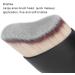 Foundation Makeup Brush Curving Wine Glass Shape Face Blush Base Multifunctional Makeup Brush for Blending Liquid Cream or Flawless Powder Foundation(grey) - Buy Online on SooperMarket.com