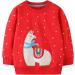 Girls Cotton Sweatshirt | Long Sleeve Pullover | Toddler Casual Jumper | Age 2-3 Years | Red - Buy Online on SooperMarket.com