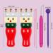 Coopay French Knitter Tool Set - 2 Pack Wooden Knitting Dolls for Kids - Craft Starter Kit for Bracelets, Necklaces, Decorations - Buy Online on SooperMarket.com