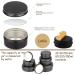 Buy 24-Pack 50ml Matte Black Aluminum Screw Cap Cream and Candle Containers | Eco-Friendly Cosmetic Cans | International Shipping Available - Buy Online on SooperMarket.com