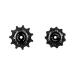 TRiPEAK 11T SRAM/Shimano Steel Bearing Jockey Wheel Pulley Set for 10/11Speed Sram Red/Force/Rival, Shimano Dura Ace/Ultegra 6700/6800/7800/7900/7970/9000/9070 Road Cyclocross Gravel Rear Derailleur 10-Speed, Black 10 Speed SHIMANO/SRAM