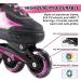 Rollingsurfer Adjustable Inline Skates - Full Light Up Wheels - Beginner Roller Blades for Kids & Adults - Pink - Large Size (5-9) - Buy Online on SooperMarket.com