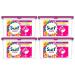 Surf 3-in-1 Tropical Lily Washing Detergent Capsules Brilliant Clean Long Lasting Fragrance and Made with Natural Essential Oil Laundry Detergent XL Pack 45 Washes (Buy 4)