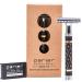 Parker Safety Razor 65R Super Heavyweight Double Edge Safety Razor & 5 Blades