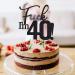 VIKY 40th Birthday Cake Topper | Glittery Kuchendeko for Men | Black 40th Birthday Party Decoration | Celebrate in Style - Buy Online on SooperMarket.com