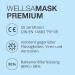 Buy Wellsamed Wellsamask Surgical Masks - Disposable 3-Layer 50-Pack Blue CE/EN 14683 Type IIR | International Shipping Available - Buy Online on SooperMarket.com