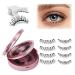 Fadlash Magnetic Eyelashes Kit Magnetic No Glue Eyelashes Natural Look Reusable Magnetic Eyelashes 2 Pairs Magnetic Lashes Without Eyeliner (Y1+Y3)