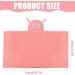 Funmo Baby Hooded Towel 70x140 cm - Soft Super Absorbent Bath Towel for Toddlers (0-5 Years) - Cute Pink Design - Buy Online on SooperMarket.com