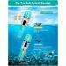 Seovediary Snorkel Set for Adults | Anti-Fog Panoramic Swim Mask & Dry Top Snorkel Kit | Green & Transparent | Perfect for Snorkeling & Scuba Diving - Buy Online on SooperMarket.com